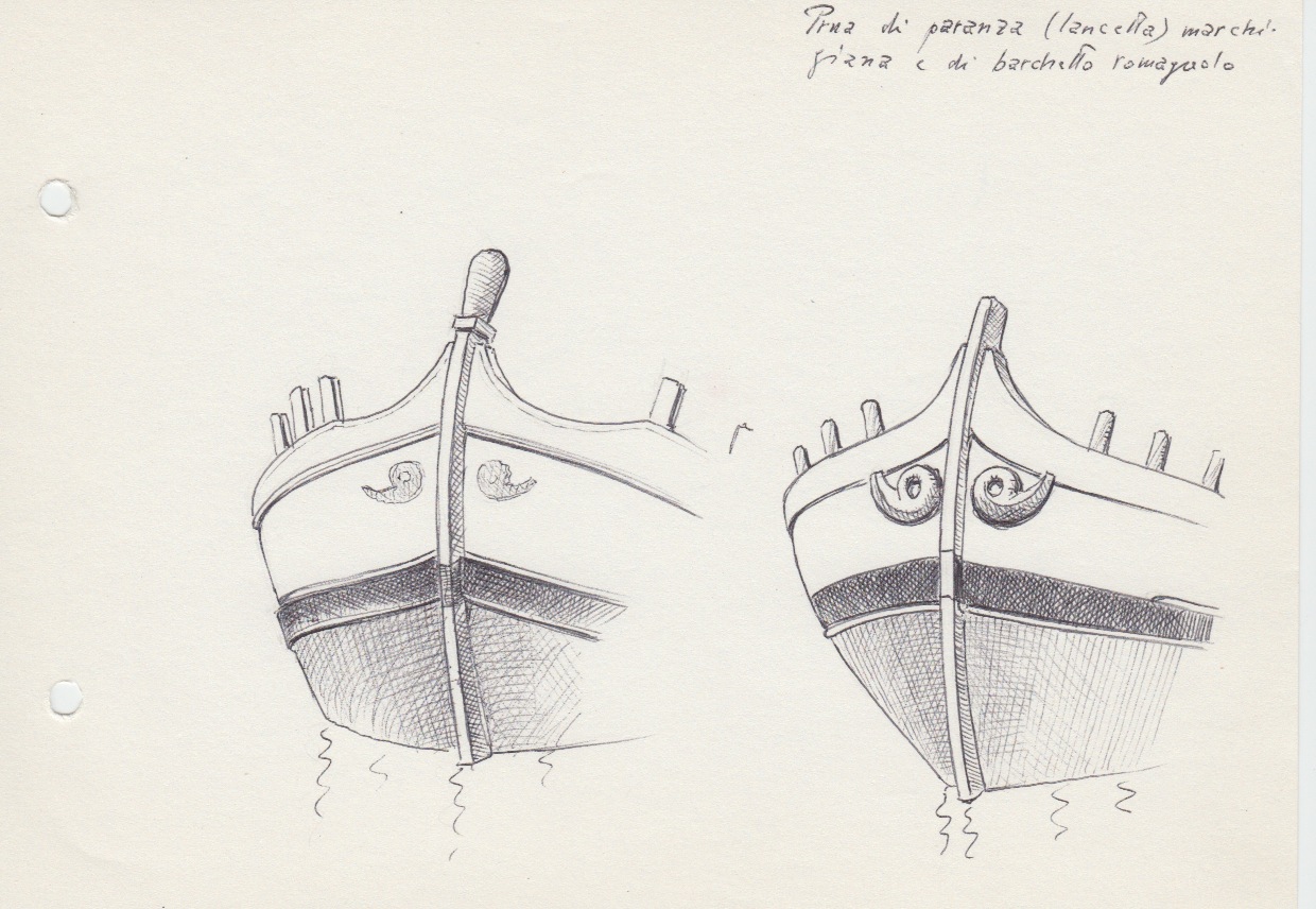 212 Prua di paranza - lancetta - marchigiana e di barchetto romagnolo